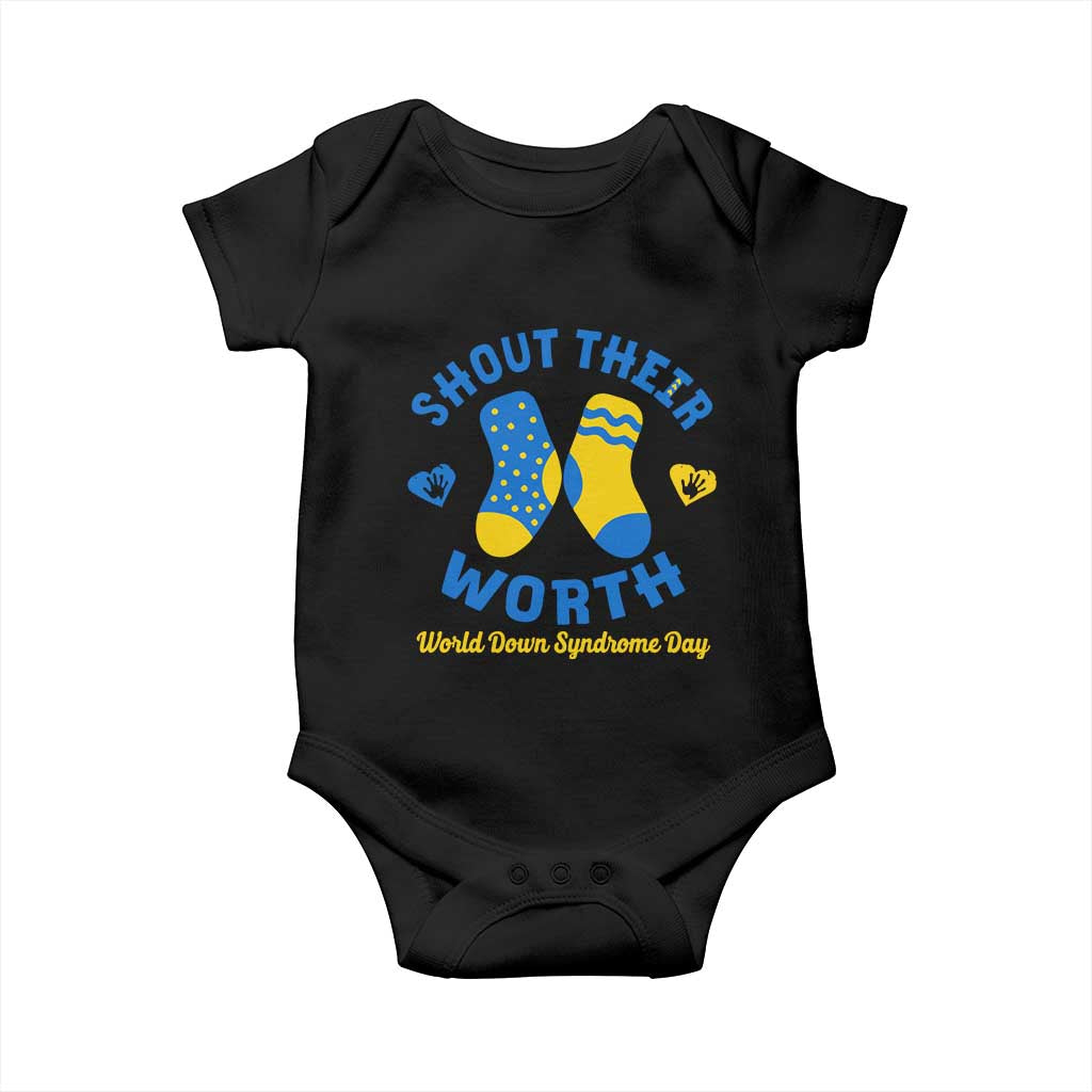 World Down Syndrome Day Baby Onesie 321 Awareness Support Shout Their Worth