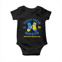 World Down Syndrome Day Baby Onesie 321 Awareness Support Shout Their Worth