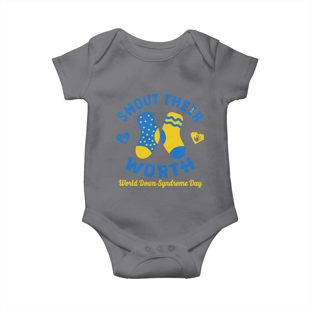 World Down Syndrome Day Baby Onesie 321 Awareness Support Shout Their Worth
