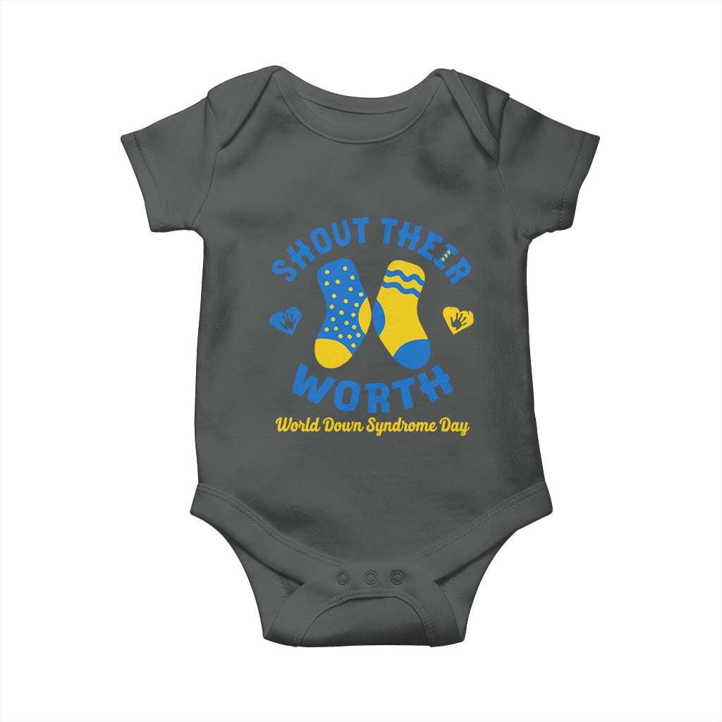 World Down Syndrome Day Baby Onesie 321 Awareness Support Shout Their Worth