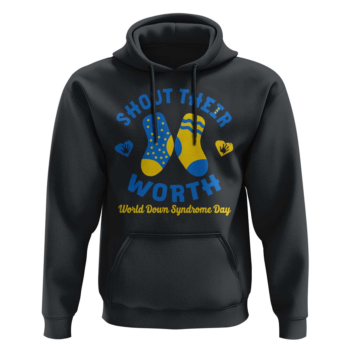 World Down Syndrome Day Hoodie 321 Awareness Support Shout Their Worth