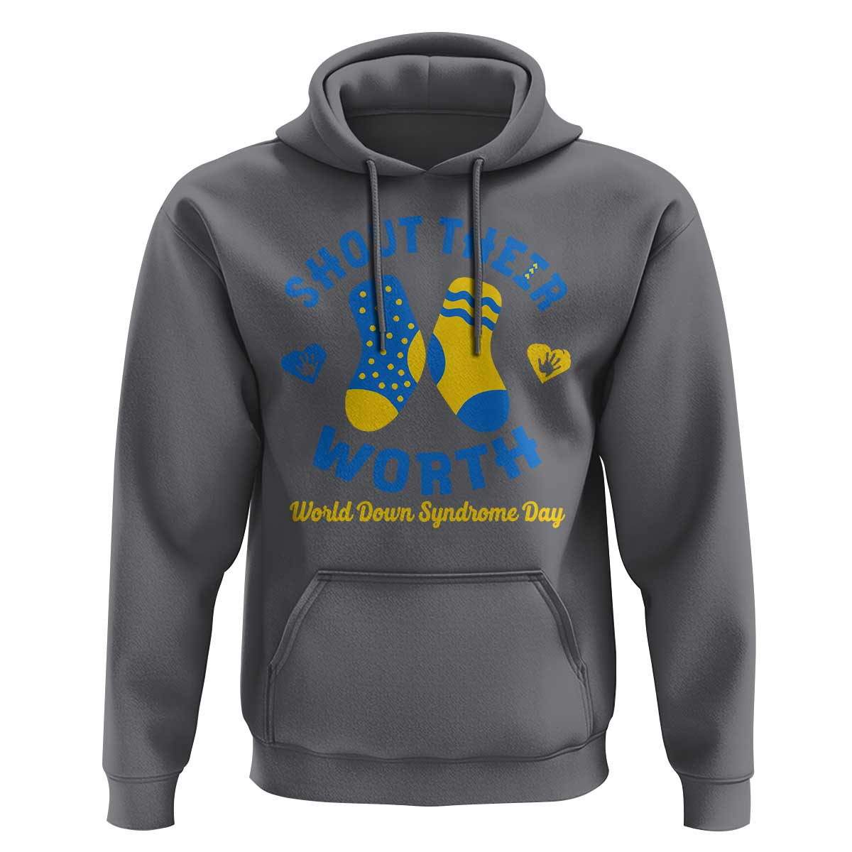 World Down Syndrome Day Hoodie 321 Awareness Support Shout Their Worth
