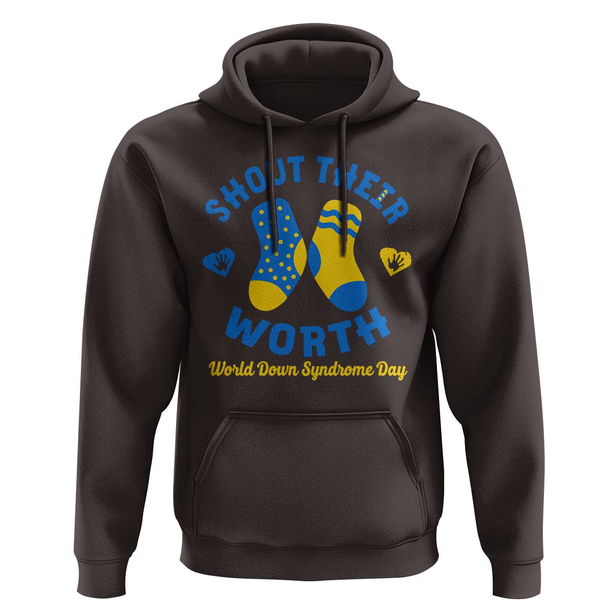 World Down Syndrome Day Hoodie 321 Awareness Support Shout Their Worth