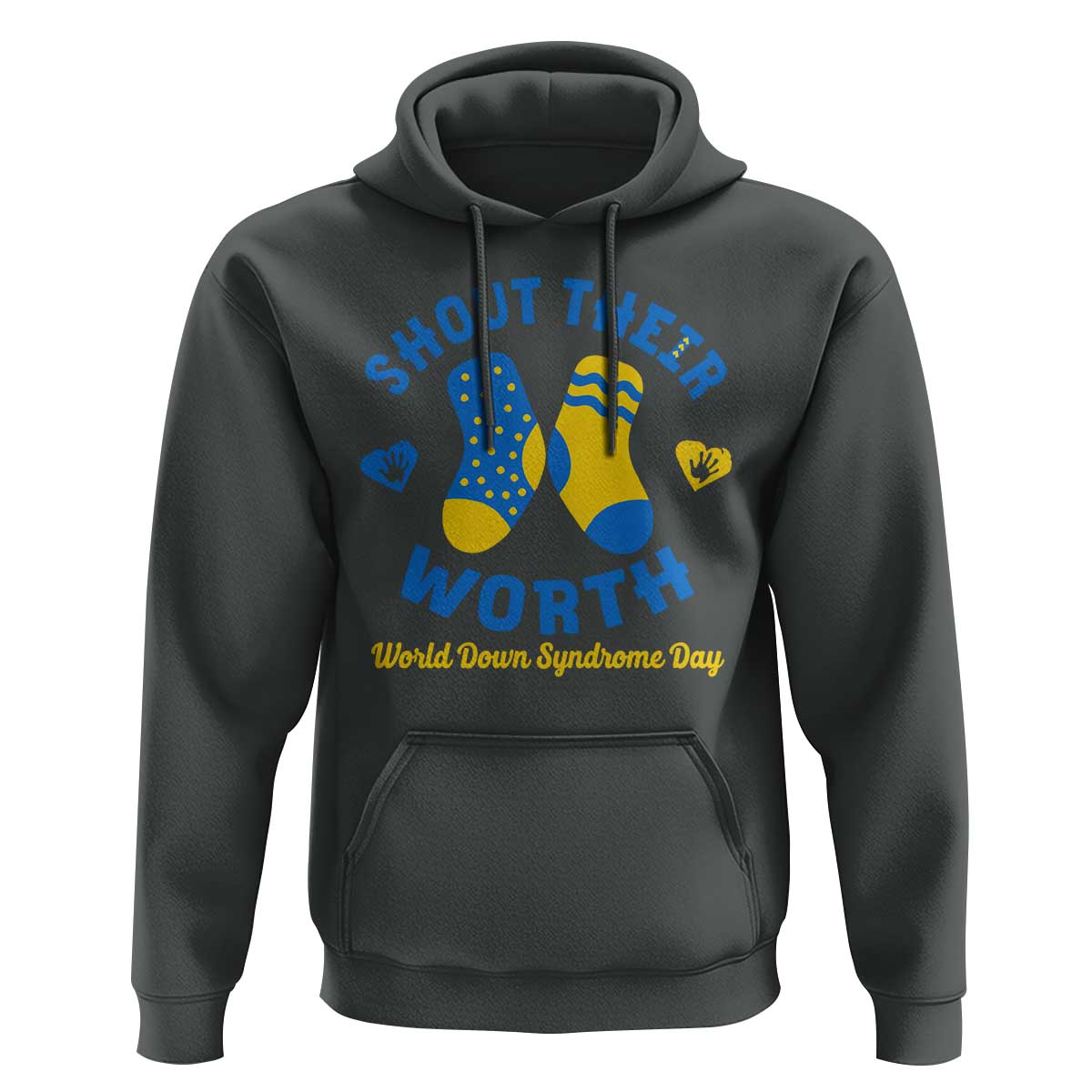 World Down Syndrome Day Hoodie 321 Awareness Support Shout Their Worth