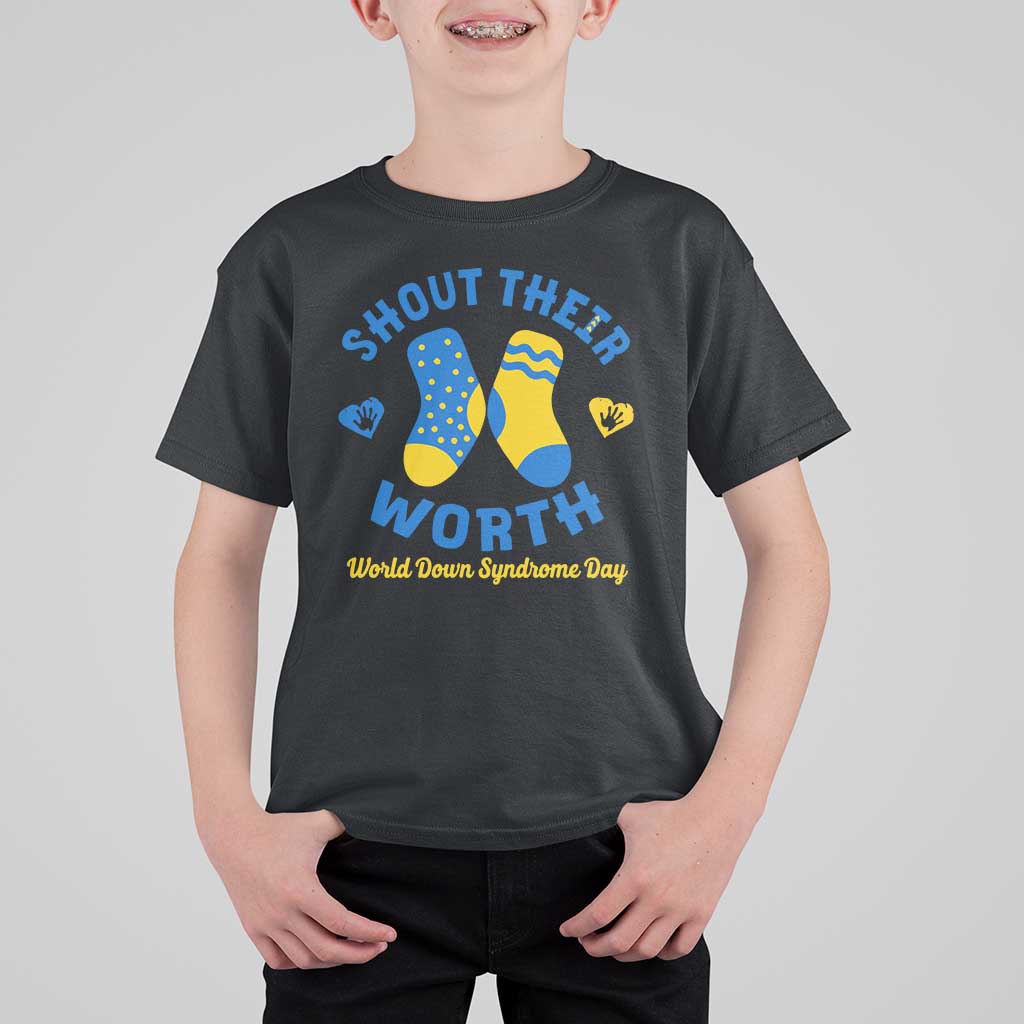World Down Syndrome Day T Shirt For Kid 321 Awareness Support Shout Their Worth