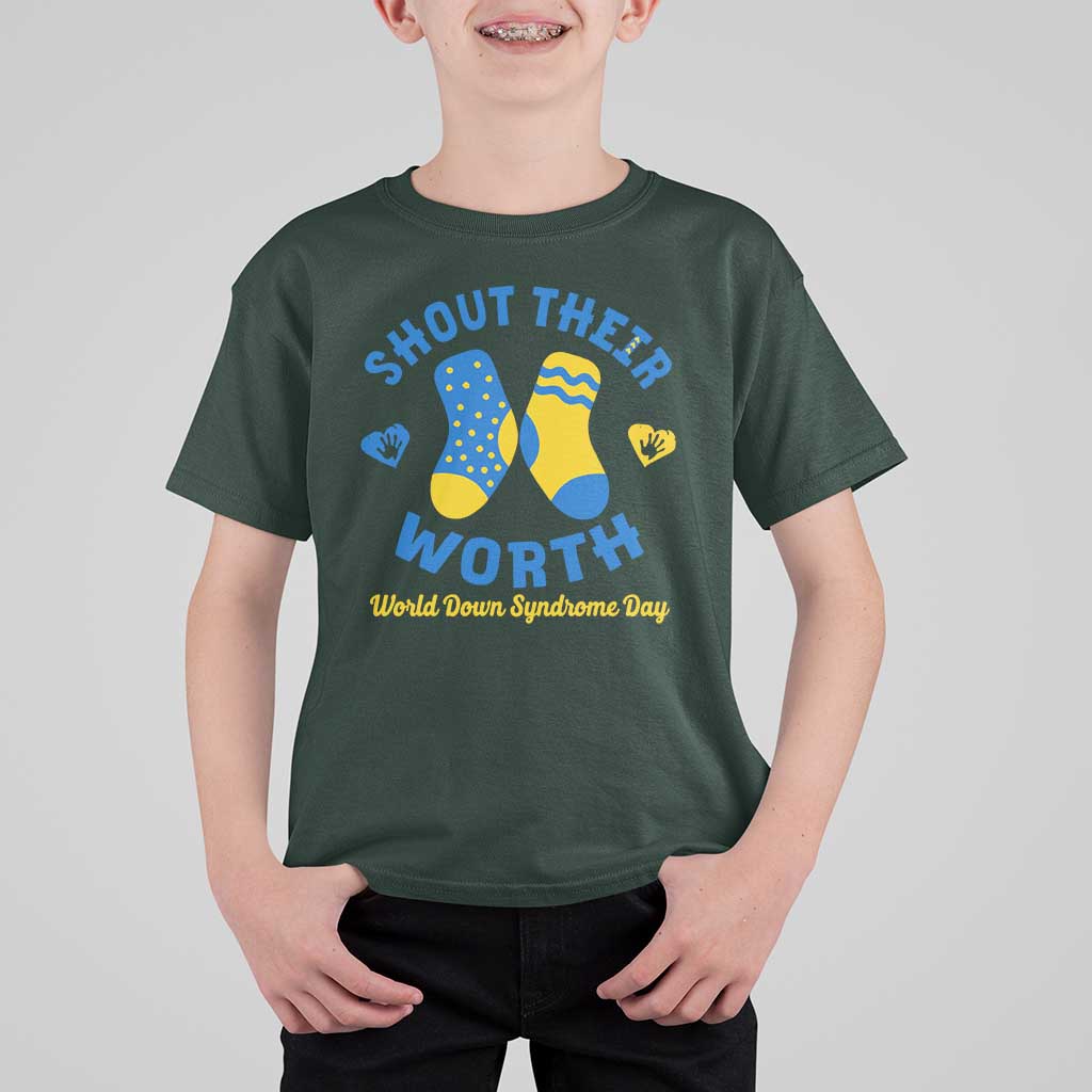 World Down Syndrome Day T Shirt For Kid 321 Awareness Support Shout Their Worth