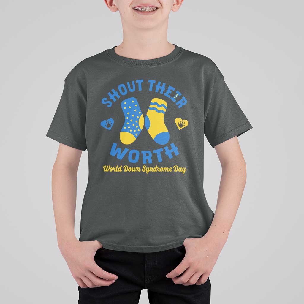 World Down Syndrome Day T Shirt For Kid 321 Awareness Support Shout Their Worth