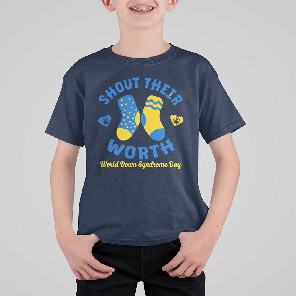 World Down Syndrome Day T Shirt For Kid 321 Awareness Support Shout Their Worth