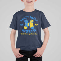World Down Syndrome Day T Shirt For Kid 321 Awareness Support Shout Their Worth