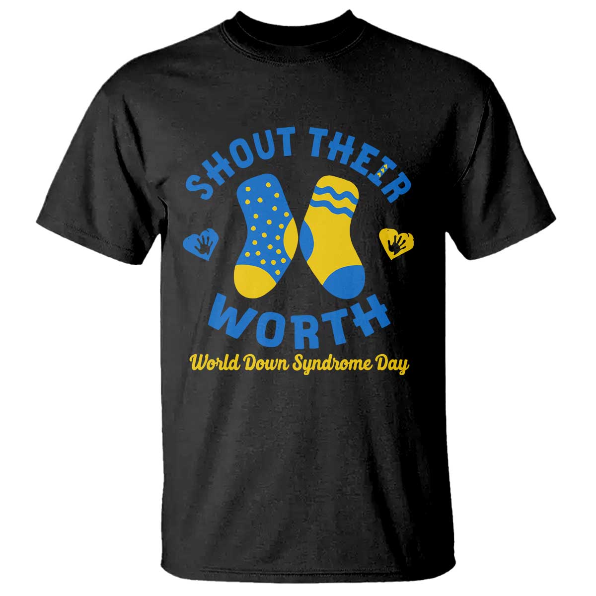 World Down Syndrome Day T Shirt 321 Awareness Support Shout Their Worth