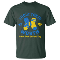 World Down Syndrome Day T Shirt 321 Awareness Support Shout Their Worth