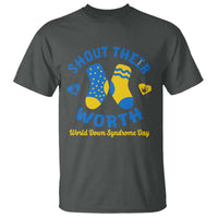World Down Syndrome Day T Shirt 321 Awareness Support Shout Their Worth