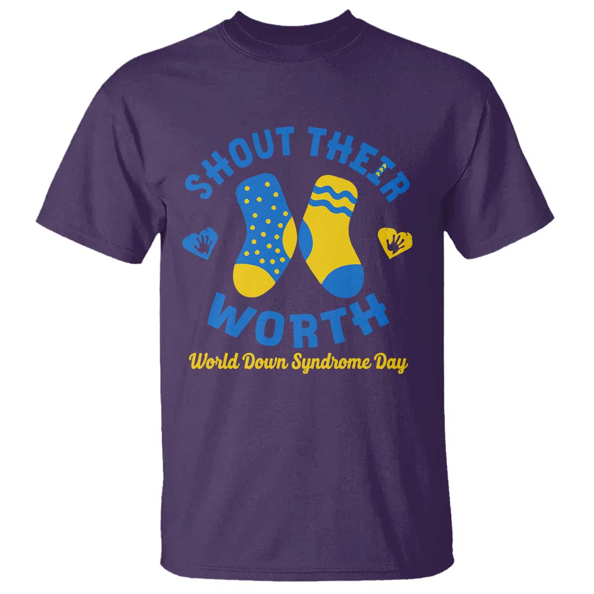 World Down Syndrome Day T Shirt 321 Awareness Support Shout Their Worth