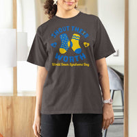 World Down Syndrome Day T Shirt For Women 321 Awareness Support Shout Their Worth