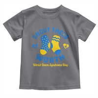 World Down Syndrome Day Toddler T Shirt 321 Awareness Support Shout Their Worth