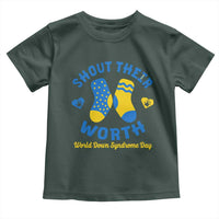 World Down Syndrome Day Toddler T Shirt 321 Awareness Support Shout Their Worth