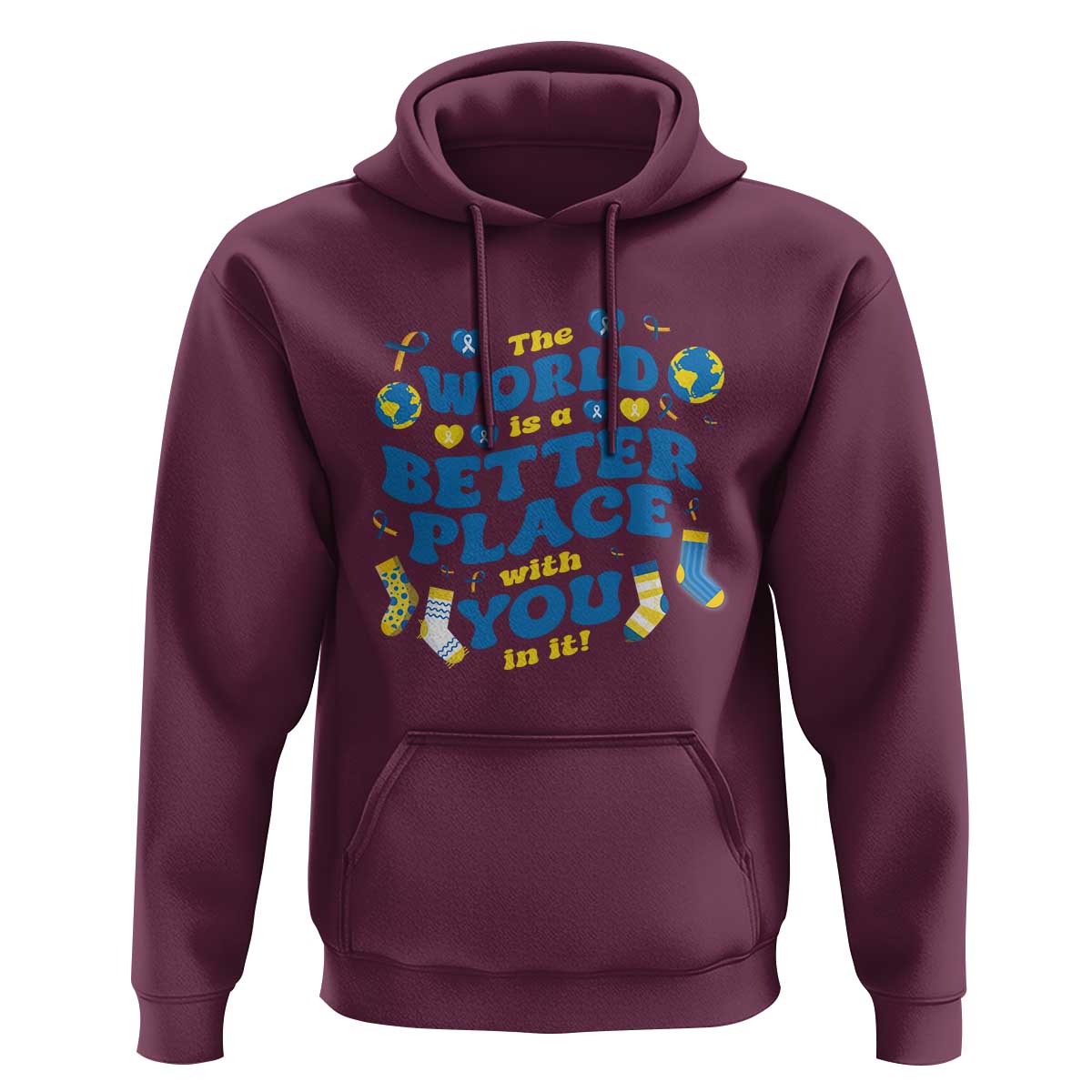 World Down Syndrome Day Hoodie 321 Awareness Support The World Is Better With You