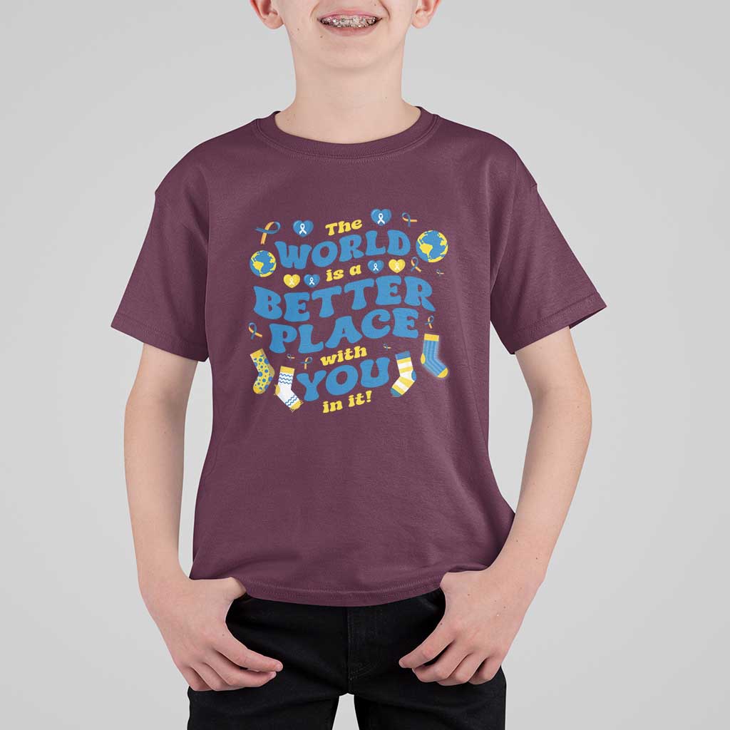 World Down Syndrome Day T Shirt For Kid 321 Awareness Support The World Is Better With You