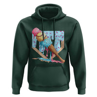 Baseball Ice Cream Dripping Hoodie Baseball Bat Home Plate Drip