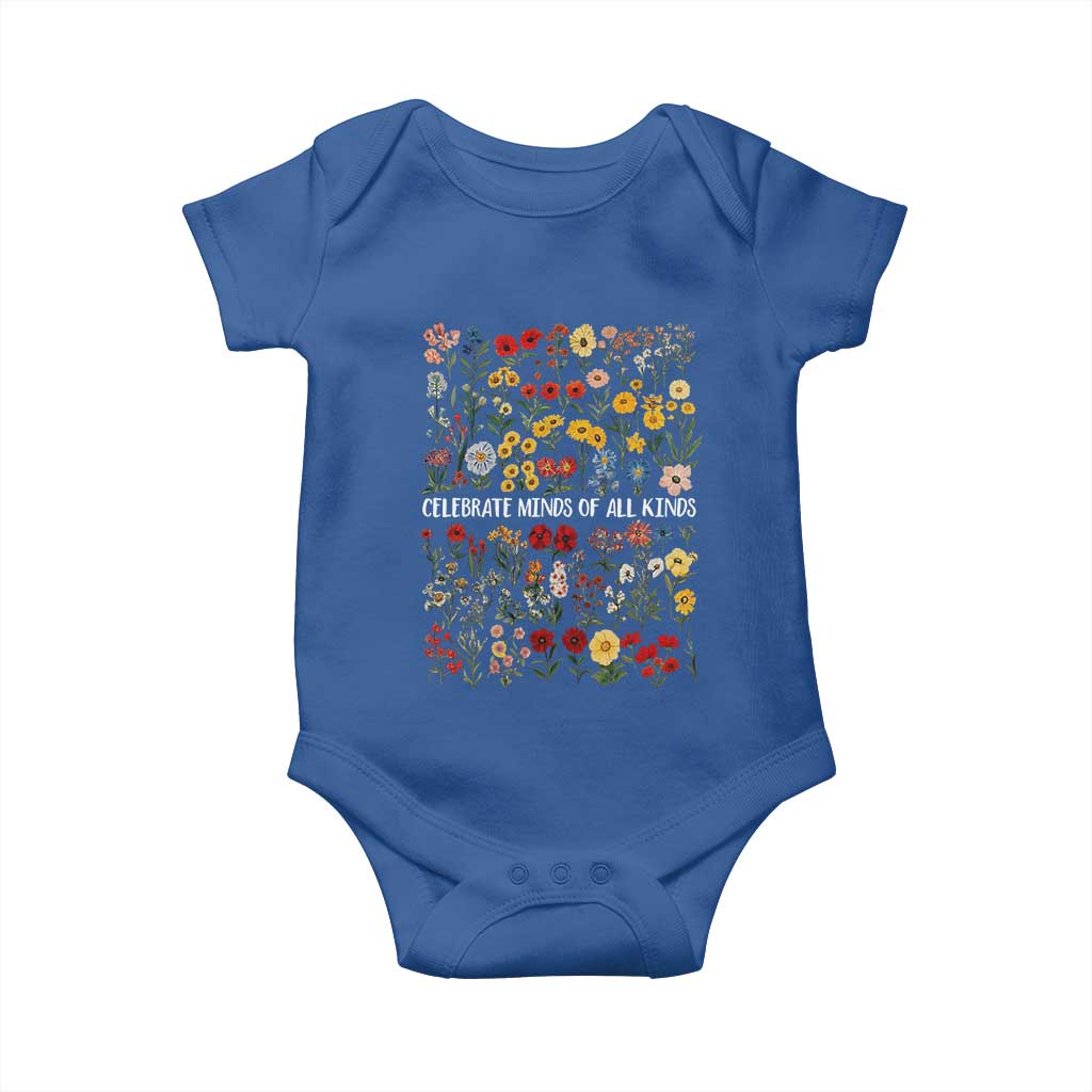 Autism Awareness Baby Onesie Neurodiversity Celebrate Minds of All Kinds