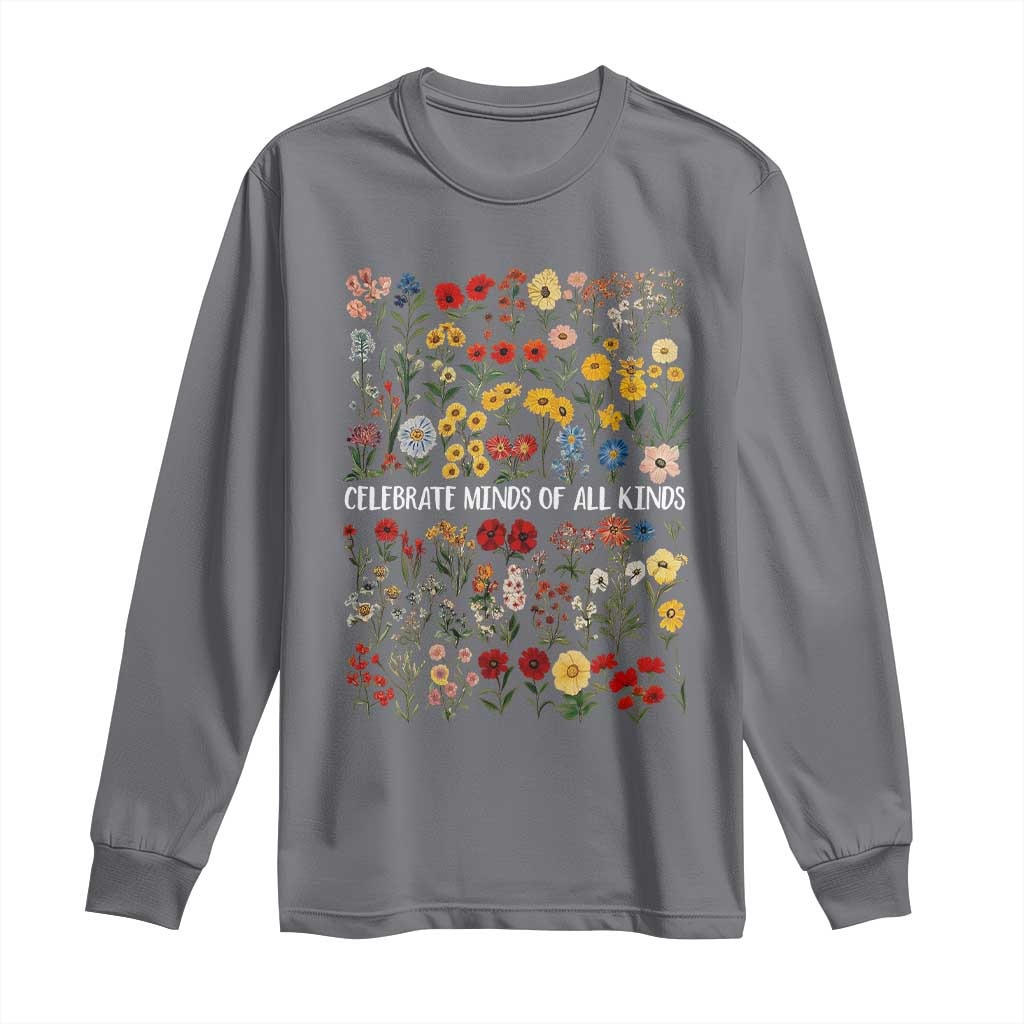 Autism Awareness Long Sleeve Shirt Neurodiversity Celebrate Minds of All Kinds