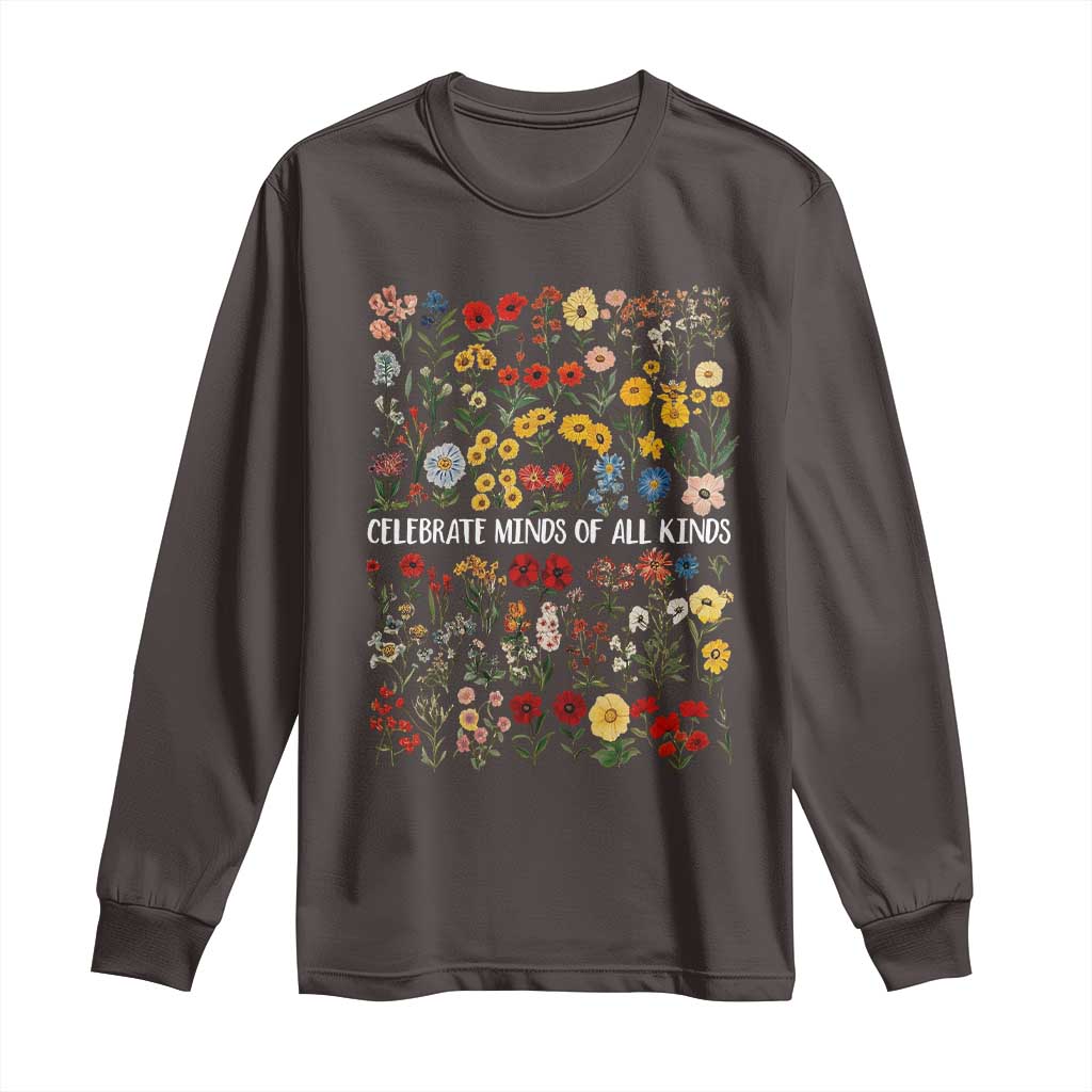 Autism Awareness Long Sleeve Shirt Neurodiversity Celebrate Minds of All Kinds