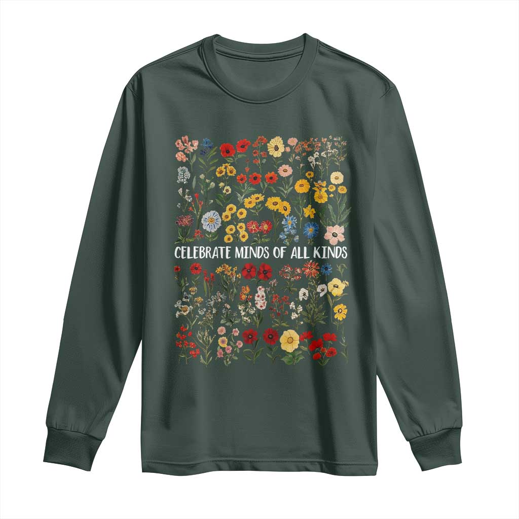 Autism Awareness Long Sleeve Shirt Neurodiversity Celebrate Minds of All Kinds