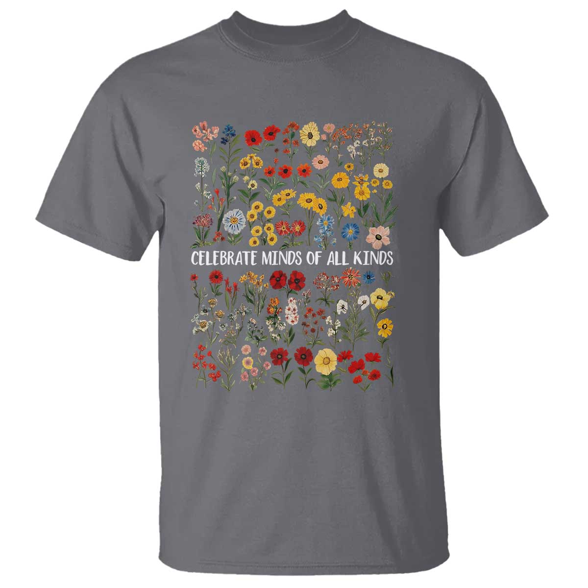 Autism Awareness T Shirt Neurodiversity Celebrate Minds of All Kinds