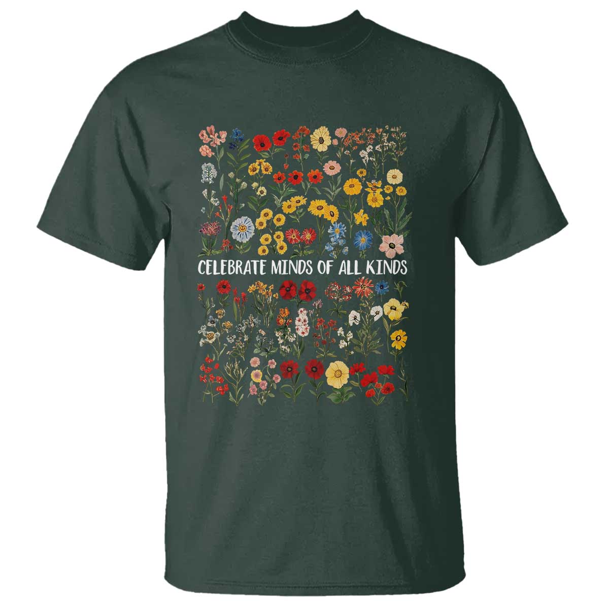 Autism Awareness T Shirt Neurodiversity Celebrate Minds of All Kinds
