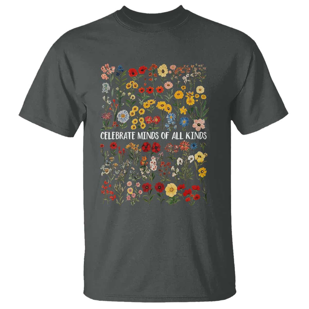 Autism Awareness T Shirt Neurodiversity Celebrate Minds of All Kinds