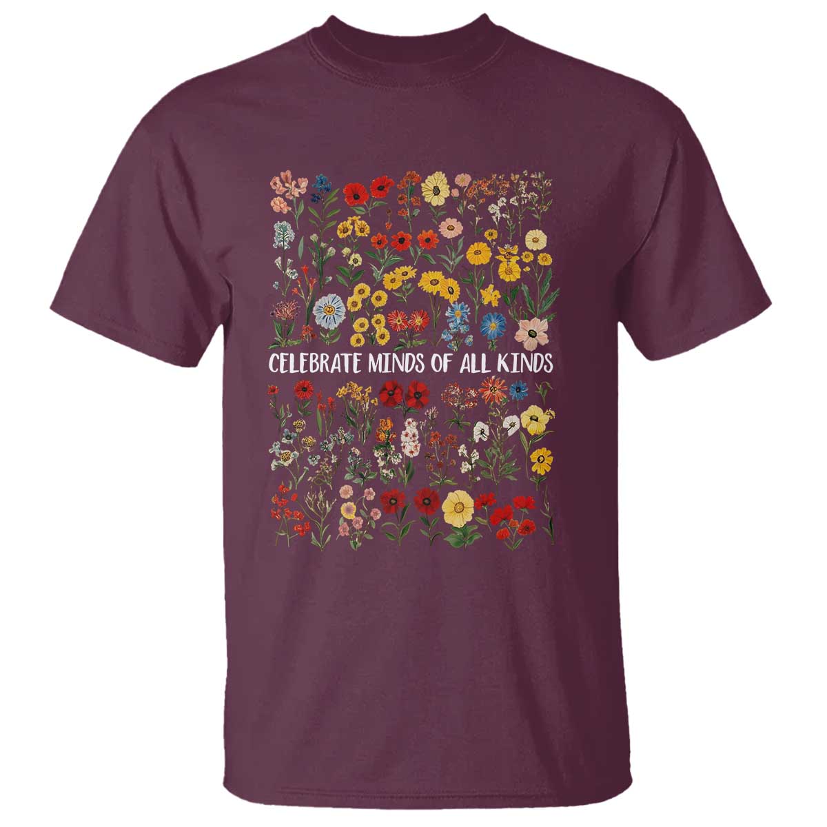 Autism Awareness T Shirt Neurodiversity Celebrate Minds of All Kinds
