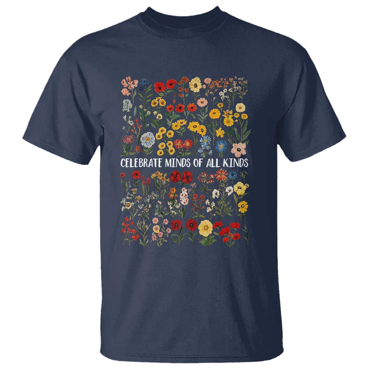 Autism Awareness T Shirt Neurodiversity Celebrate Minds of All Kinds