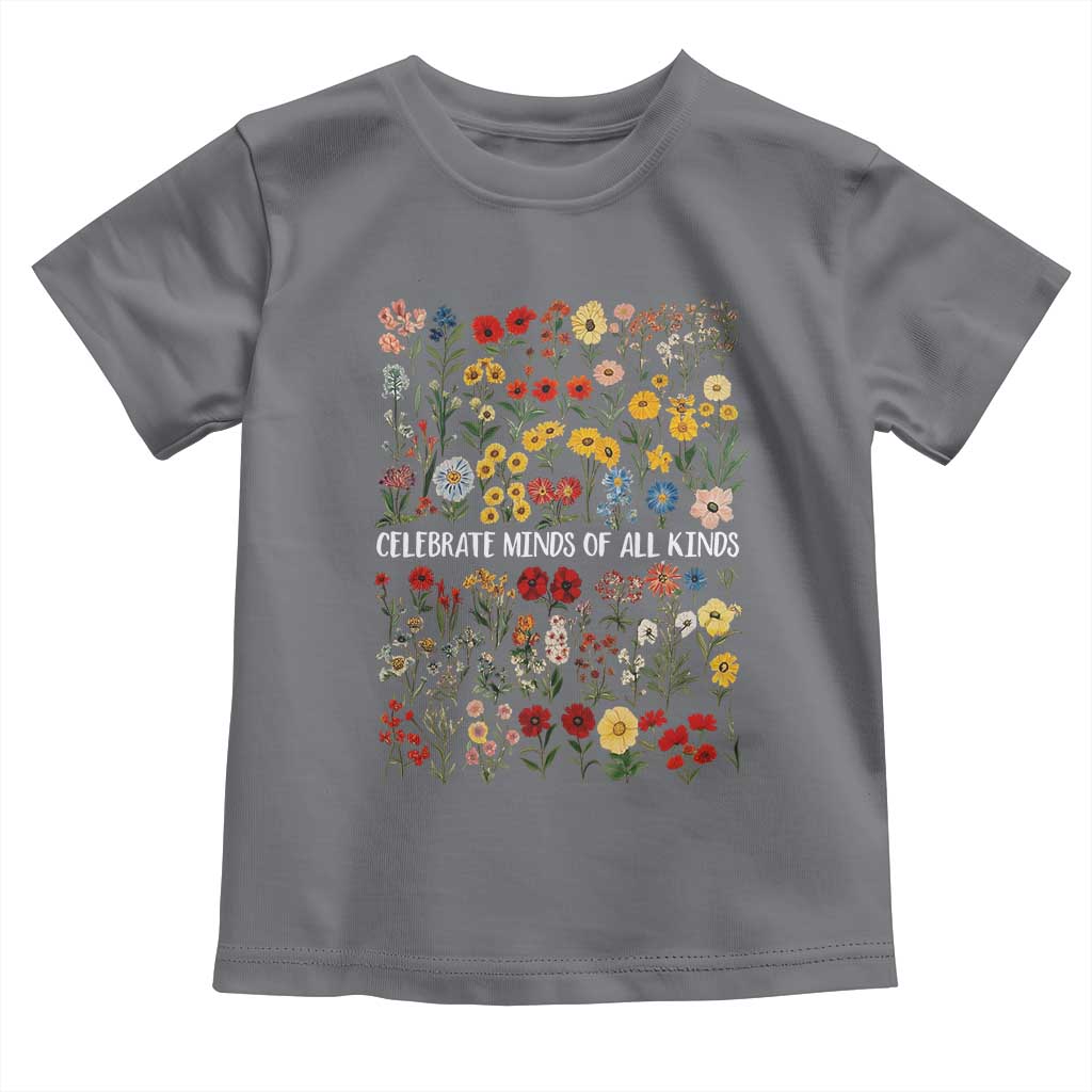 Autism Awareness Toddler T Shirt Neurodiversity Celebrate Minds of All Kinds