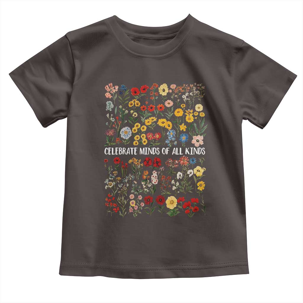 Autism Awareness Toddler T Shirt Neurodiversity Celebrate Minds of All Kinds