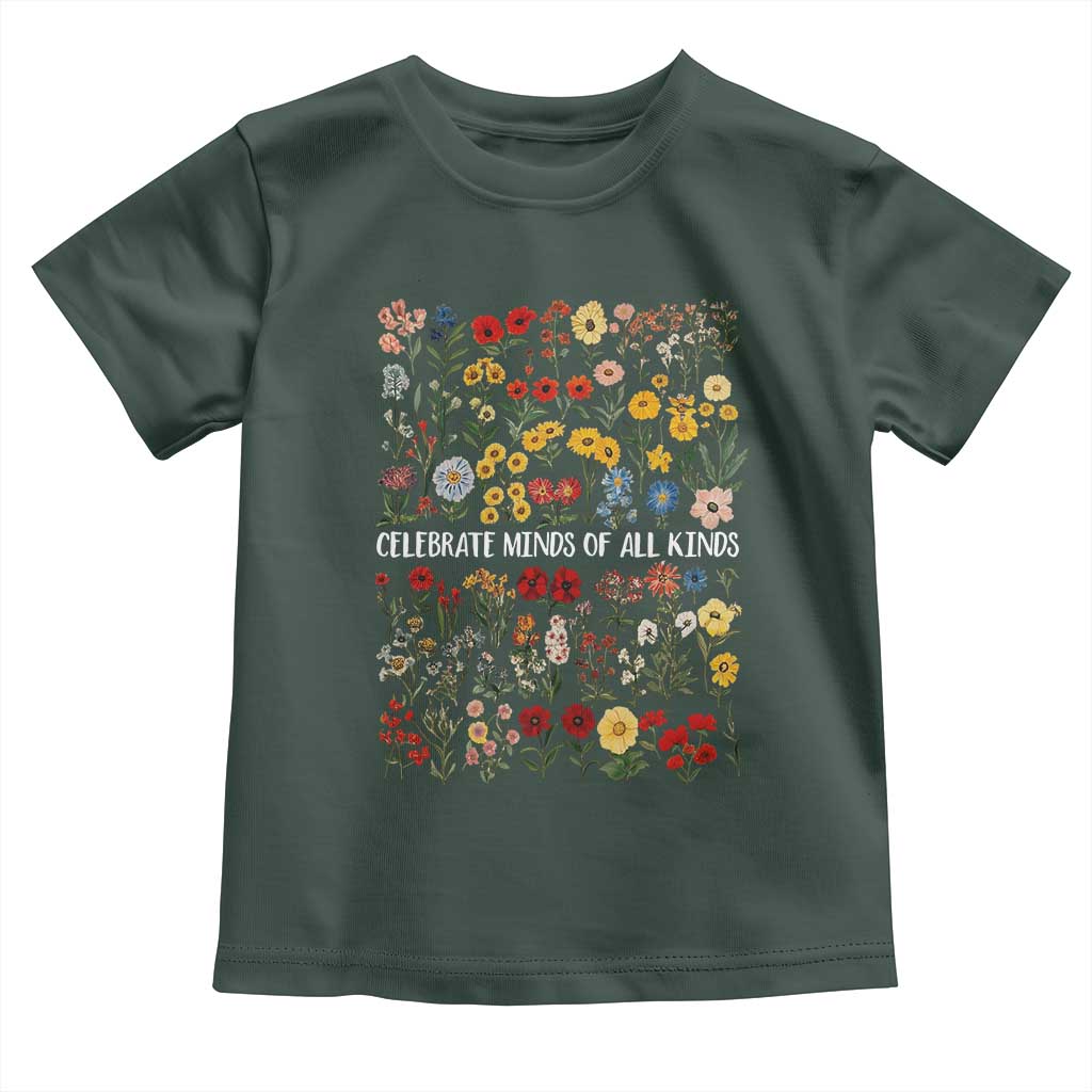 Autism Awareness Toddler T Shirt Neurodiversity Celebrate Minds of All Kinds