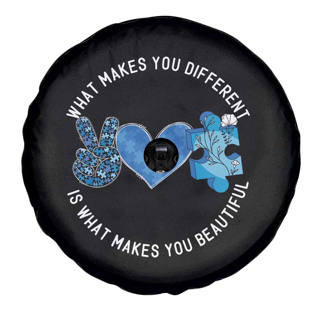 Autism Awareness Spare Tire Cover What Makes You Different Is What Makes You Beautiful