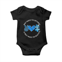 Autism Awareness Baby Onesie What Makes You Different Is What Makes You Beautiful