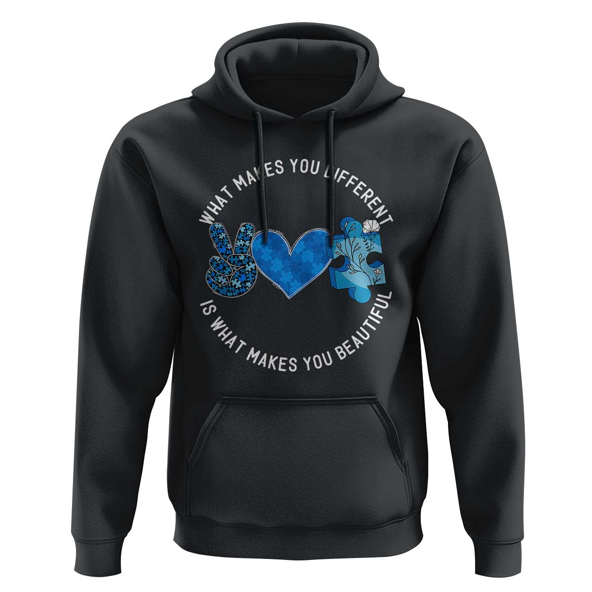 Autism Awareness Hoodie What Makes You Different Is What Makes You Beautiful