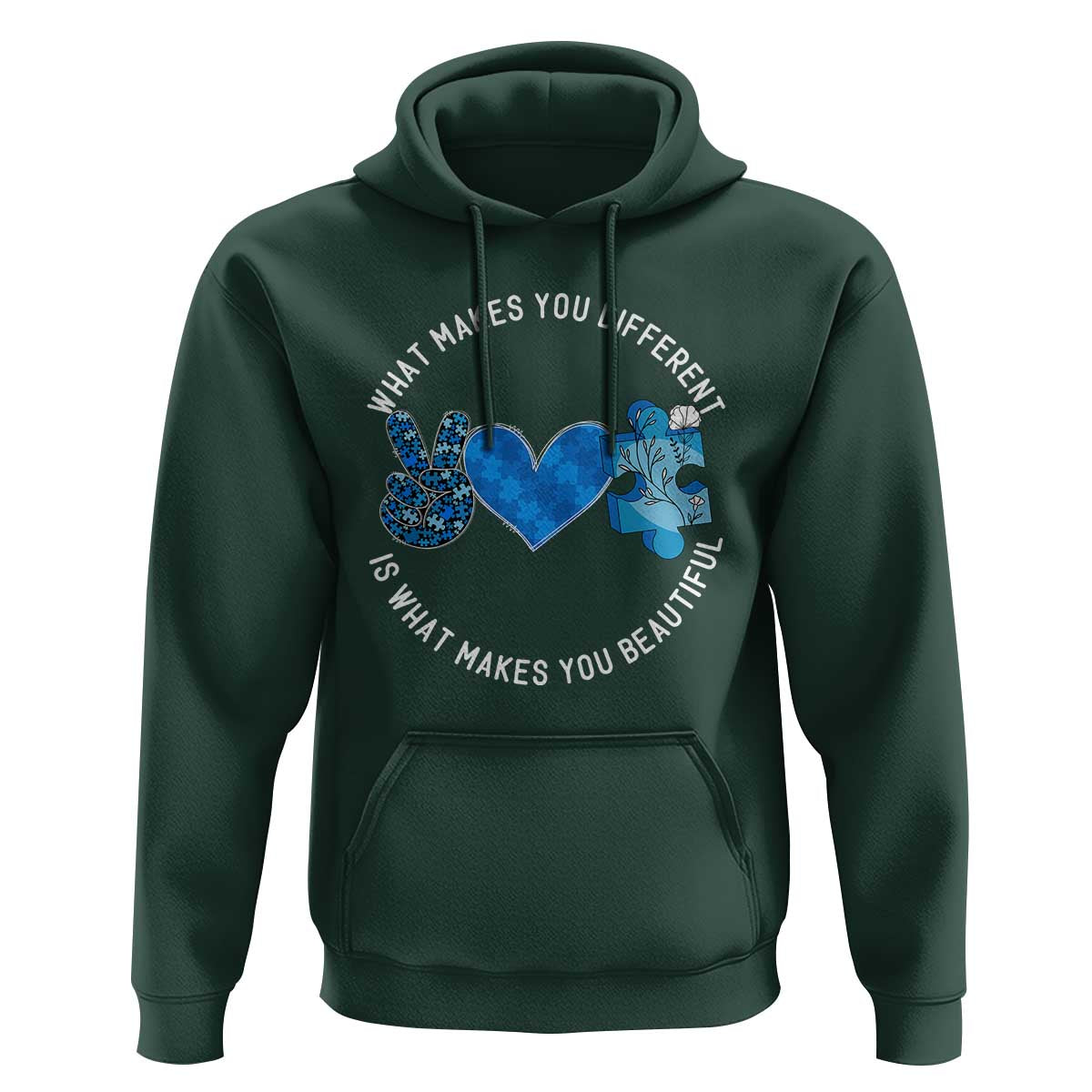 Autism Awareness Hoodie What Makes You Different Is What Makes You Beautiful