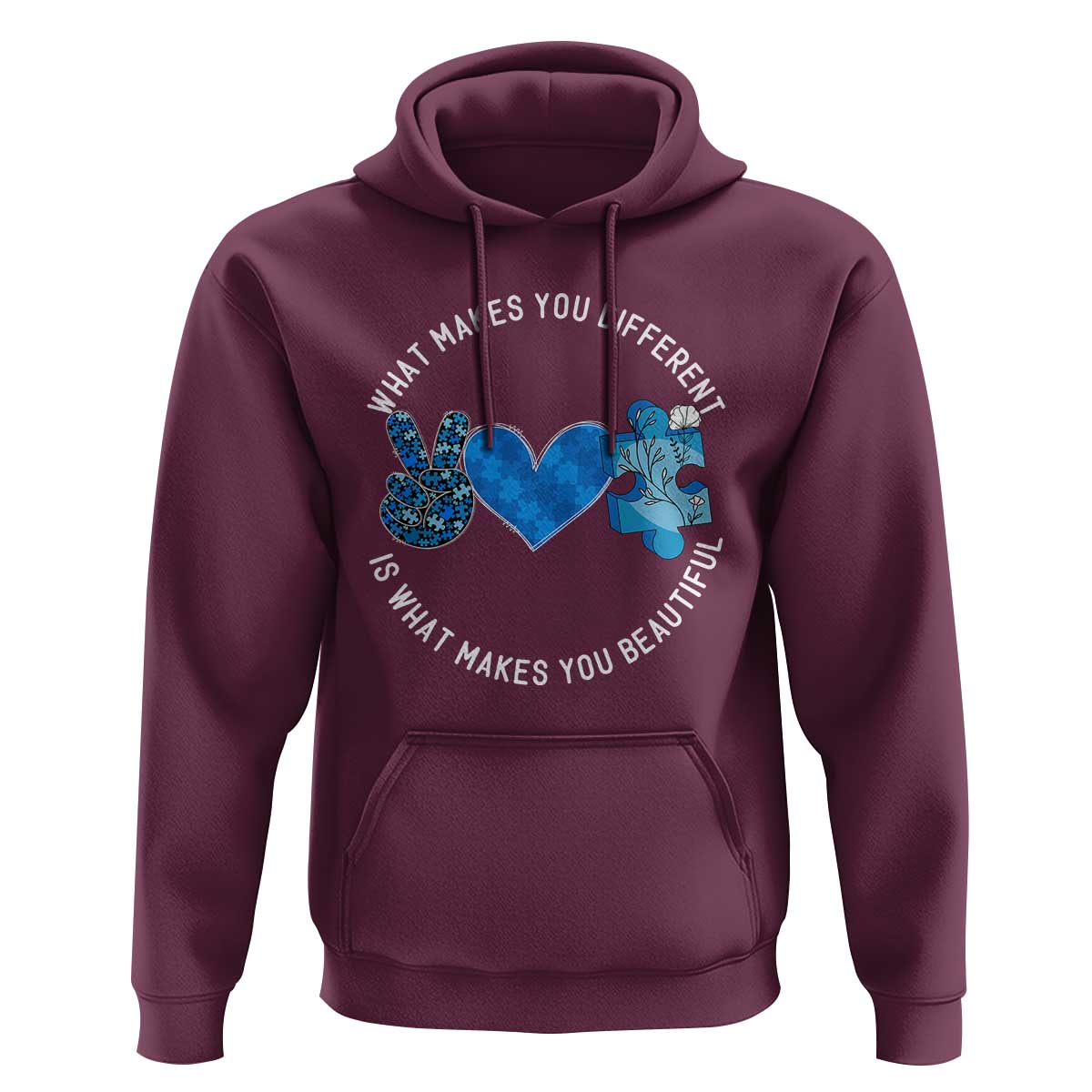 Autism Awareness Hoodie What Makes You Different Is What Makes You Beautiful