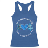 Autism Awareness Racerback Tank Top What Makes You Different Is What Makes You Beautiful