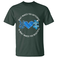 Autism Awareness T Shirt What Makes You Different Is What Makes You Beautiful