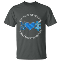 Autism Awareness T Shirt What Makes You Different Is What Makes You Beautiful