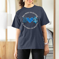 Autism Awareness T Shirt For Women What Makes You Different Is What Makes You Beautiful