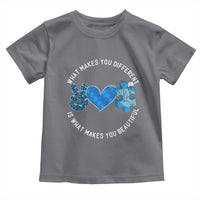 Autism Awareness Toddler T Shirt What Makes You Different Is What Makes You Beautiful