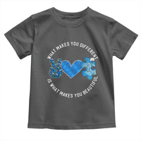 Autism Awareness Toddler T Shirt What Makes You Different Is What Makes You Beautiful