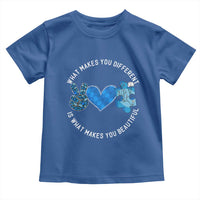 Autism Awareness Toddler T Shirt What Makes You Different Is What Makes You Beautiful