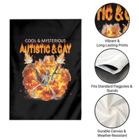 Autistic And Gay Skeleton Explosion Garden Flag - Wonder Print Shop