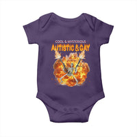Autistic And Gay Skeleton Explosion Baby Onesie - Wonder Print Shop