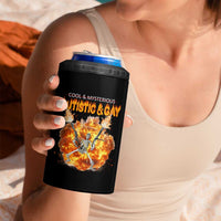 Autistic And Gay Skeleton Explosion 4 in 1 Can Cooler Tumbler - Wonder Print Shop